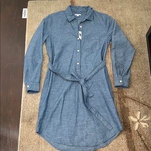 Chambray shirt dress NWT